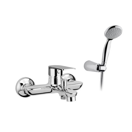 Miscelatore Monocomando Vasca con Kit Doccia Holiday, Finitura Cromata